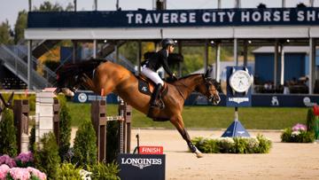 Abdel Saïd et Calvaro dans l'épreuve à 1,55m du CSI 5* de Williamsburg