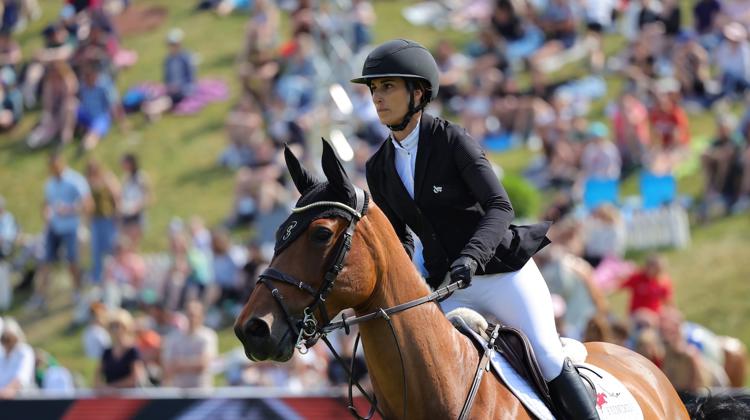 Janika Sprunger et Orelie lors du CSIO 5* de Saint-Gall. 