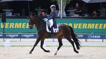 Morgan Barbançon Mestre et Sir Donnerhall II, meilleurs tricolores du Grand Prix. 