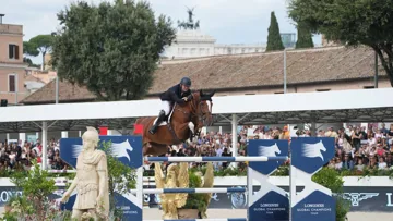 Ici lors du LGCT de Rome, Gilles thomas et Qalista DN n'ont rien manqué cette saison.