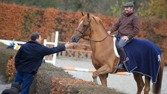 Joris De Brabander met Vigo d'Arsouilles en Philippe Lejeune, die op nummer 12 staat in de WBFSH ranking