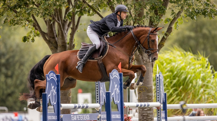 Origi van 't Geyzeven als jong paard met Joris Schepers