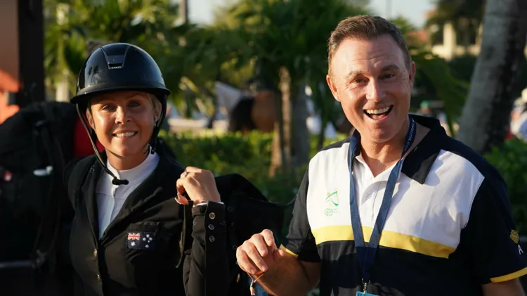 Wordley en zijn partner Lauren Balcomb