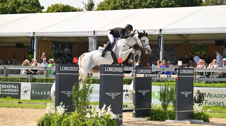 Kent Farrington a remporté hier le Grand Prix 5* du Hampton Classic avec Greya.