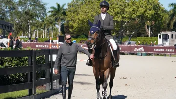 Désormais pleinement tourné vers l’entraînement, Franck Schillewaert collabore entre autres avec Rodrigo Pessoa.