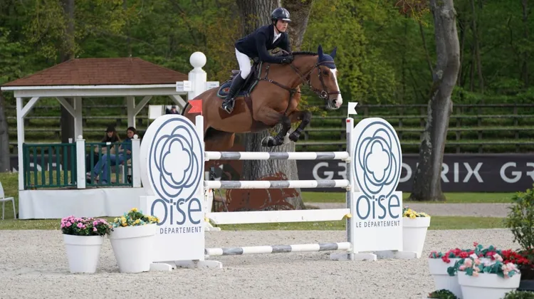 Bryan Smits a remporté aujourd'hui le Grand Prix U25 du Département de l’Oise, avec Melien.