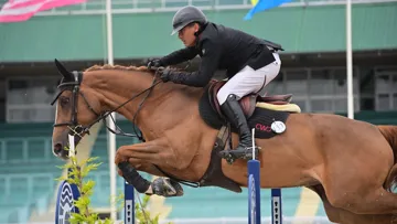 Reynald Angot en selle sur Iris d’Ivraie.