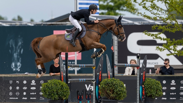 Seppe Wouters was de beste ruiter binnen de twee sterren competitie.