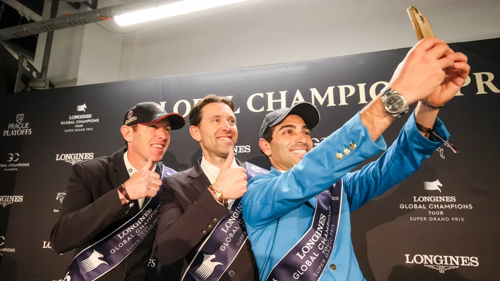 Top drie tijdens de persconferentie 