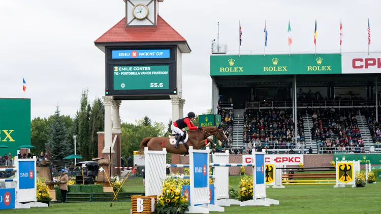 Emilie Conter sprong een foutloze tweede ronde