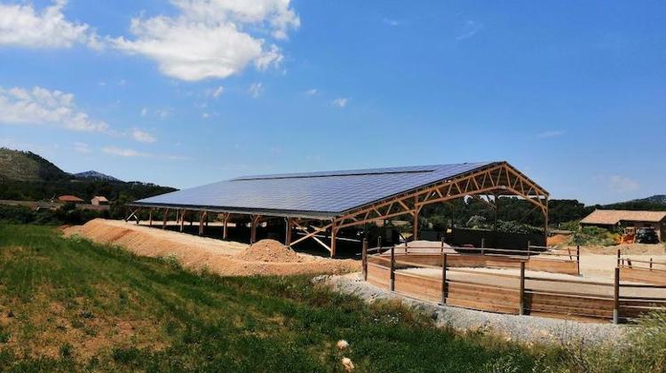 Roiné, l’entreprise bâtisseuse en bois massif accompagne les projets de manège avec centrale photovoltaïque