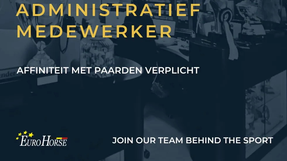 Een sterke affiniteit met paarden en de springsport is noodzakelijk