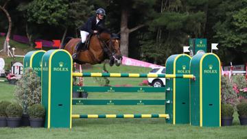 Nicolas Delmotte et Citadin du Chatellier dans l'épreuve d'ouverture du CSI5* de Dinard