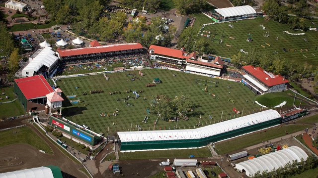 De prachtige locatie van Spruce Meadows