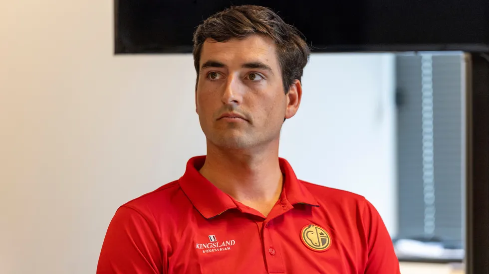 Nicola Philippaerts tijdens de WK voorstelling gisteren