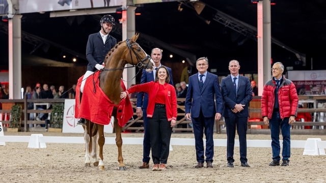 Sunnyboy van de Kempenhoeve tijdens het BWP dressuurgala eerder dit jaar