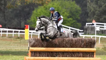 Nicolas Touzaint est ici en selle sur Diabolo Menthe, qu’il espère qualifier pour les Mondiaux d’Aix-la-Chapelle. 