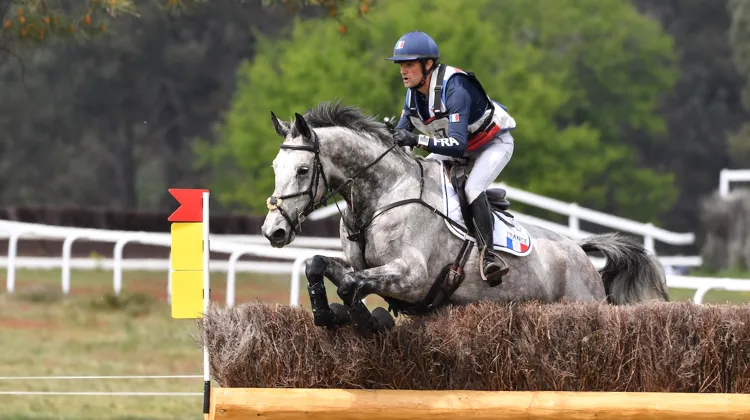 Nicolas Touzaint est ici en selle sur Diabolo Menthe, qu’il espère qualifier pour les Mondiaux d’Aix-la-Chapelle. 