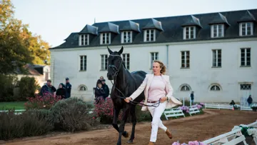 La cavalière a terminé sur la plus haute marche du podium des championnats du monde des chevaux de six ans l’an dernier avec la splendide Tara van het Leliehof.