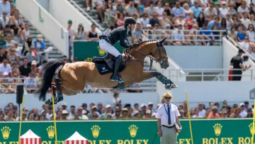 En juin, le Néo-zélandais et son hongre étaient au départ du CSIO 5* de La Baule. 