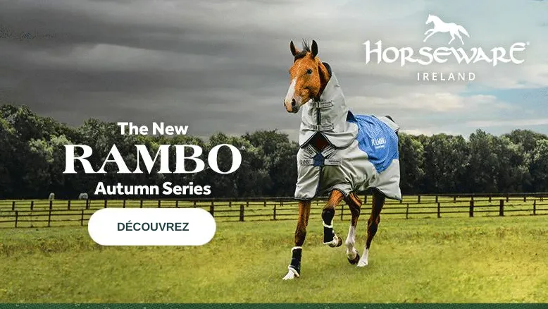 HORSEWARE Rambo Couverture Anti-Mouches / Cooler - 160 Cm - Bleu - État Comme Neuf