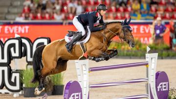 Ben Maher et Faltic HB lors des Mondiaux de Herning, au Danemark, l’été passé. 