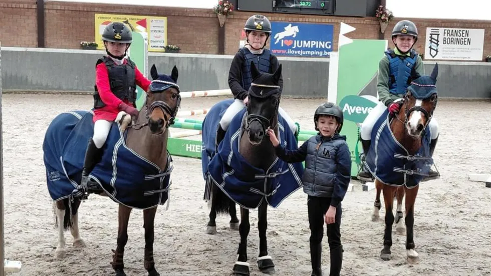 Winnende team kleine maat