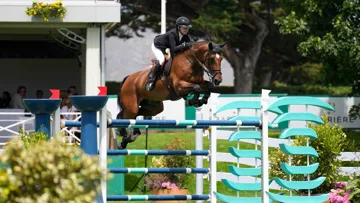 Charlotte Léoni sur Vivolenska, lors du CSIO 5* de La Baule dimanche dernier.