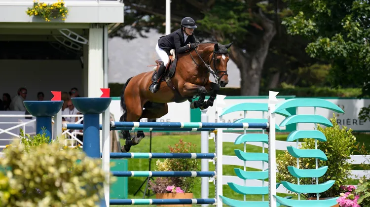 Charlotte Léoni sur Vivolenska, lors du CSIO 5* de La Baule dimanche dernier.