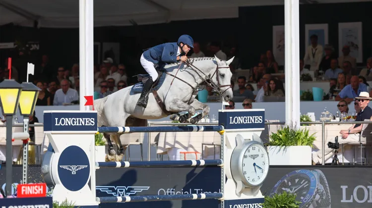 Christian Kukuk et Checker 47 lors du Longines Global Champions Tour de Londres ce week-end.