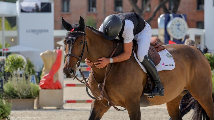 Victor Bettendorf et Foxy de la Roque ce dimanche, dans l'épreuve à 1,60m du CSI 5* de Rome