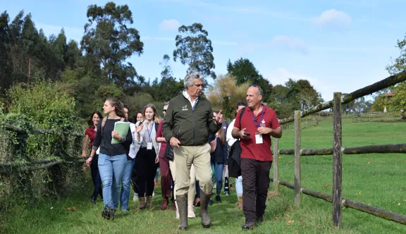 Les participants ont notamment pu visiter deux exploitations agricoles asturiennes.