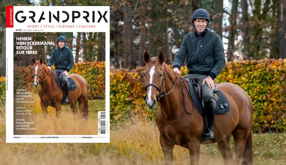 Henrik von Eckermann est en couverture du nouveau numéro du magazine GRANDPRIX.
