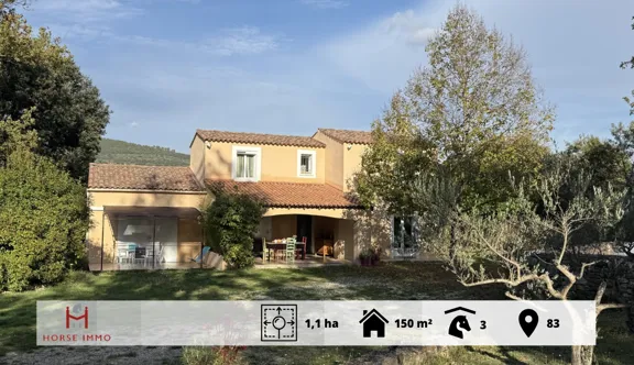 Cette propriété équestre allie confort moderne, charme provençal et installations dédiées aux chevaux, dans un cadre naturel paisible et préservé.