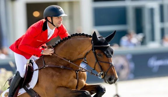 Ici aux Européens de La Corogne, Casual DV est la jument de tête du Belge. 