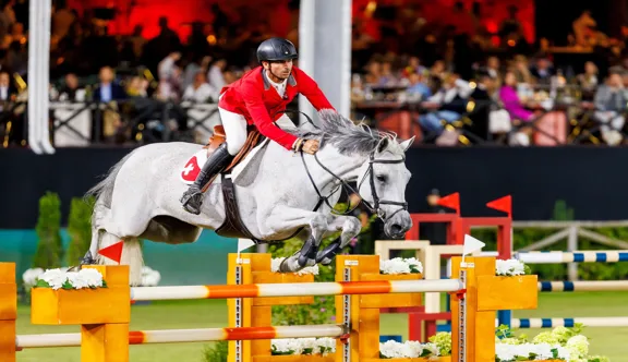 Is-Minka et Steve Guerdat ont participé à la victoire de la Suisse dans la Coupe des nations 5* de Bruxelles en signant un double zéro, en 2024.