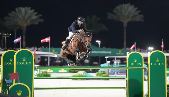 Ici à Wellington au mois de mars, Rodrigo Pessoa et Prins van’t Eigenlo ont remporté cette nuit leur premier Grand Prix 5* à Monterrey.