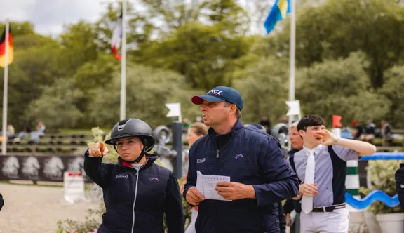 Élona Rousselle et Olivier Guillon au CSIO des Jeunes de Compiègne cette année 