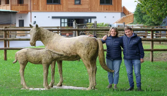 Nicola Mordasini et Rémy Richard ont fondé le haras de Bossy, niché au pied des montagnes alpines, en 2020.