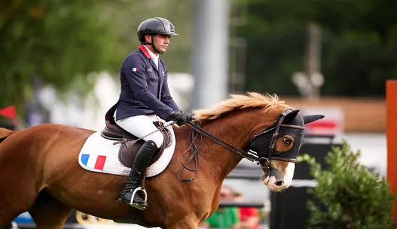 Édouard Chauvet et Zia Mia de la Bonn à Lisbonne lors du CSIO 3* ce week-end.
