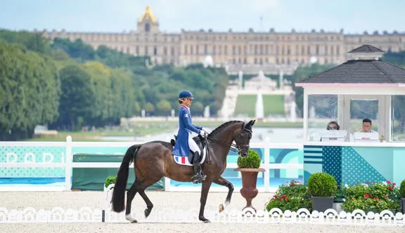 Ici aux Jeux olympiques de Paris 2024, Pauline Basquin et Sertorius de Rima ont remporté aujourd'hui le Grand Prix du CDI 4* de Crozet.