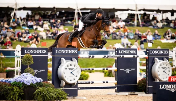 Beat Mändli et Qoachella lors du CSI 5*-W de Williamsburg.