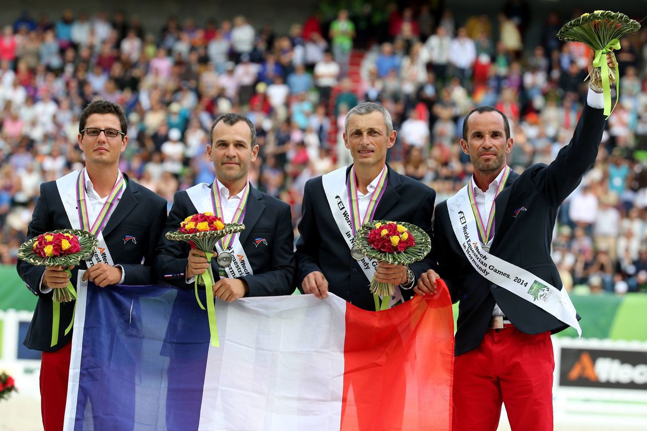 En 2014, les Français avaient décroché l'argent par équipes à Caen.