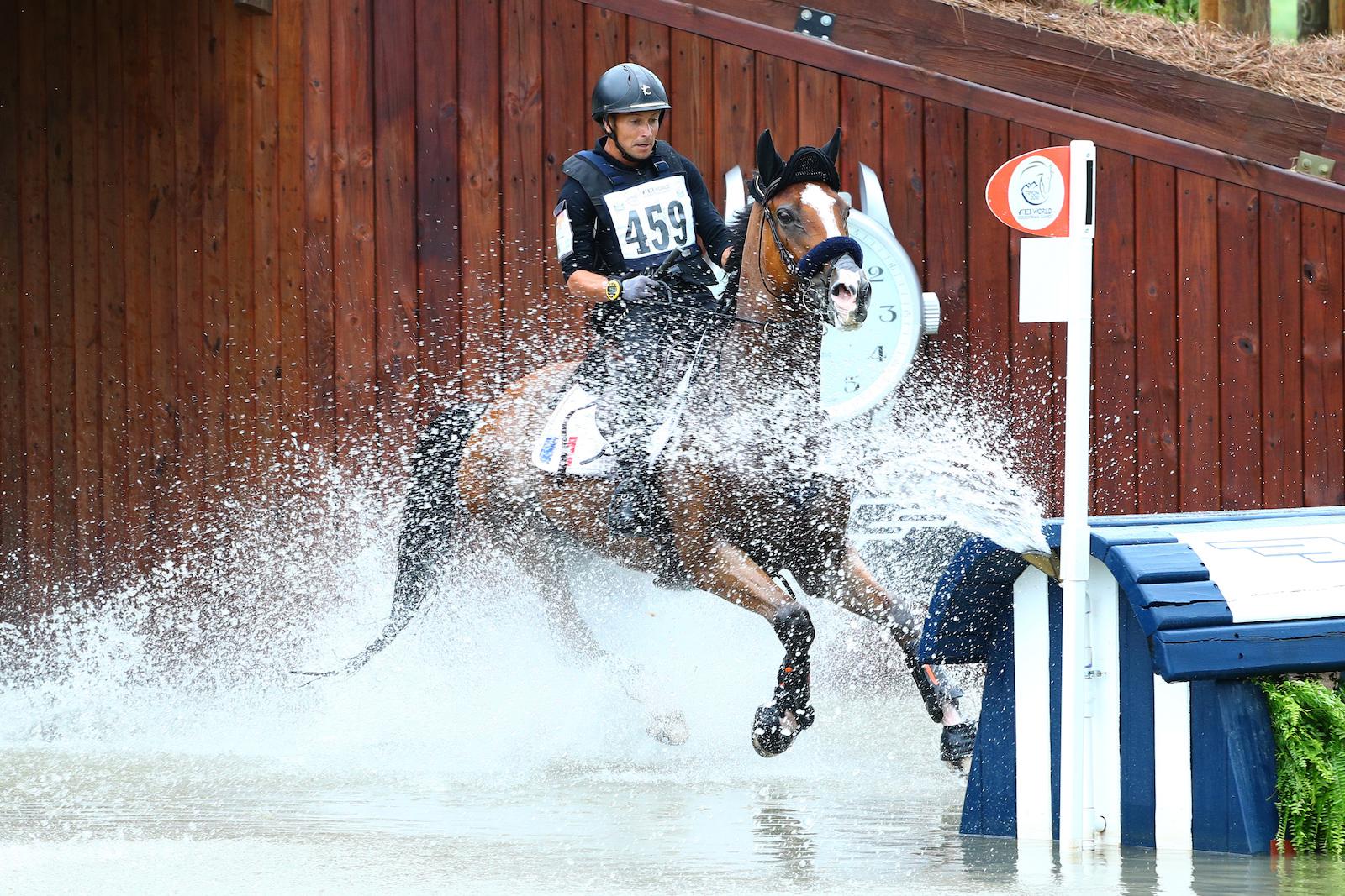 Thibaut Vallette et Qing du Briot*IFCE aux Jeux équestres mondiaux de Tryon.