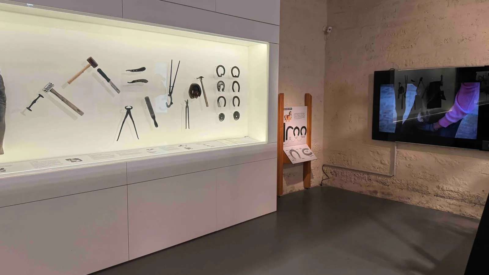 Une salle du musée est désormais consacrée au métier ancestral de maréchal-ferrant.