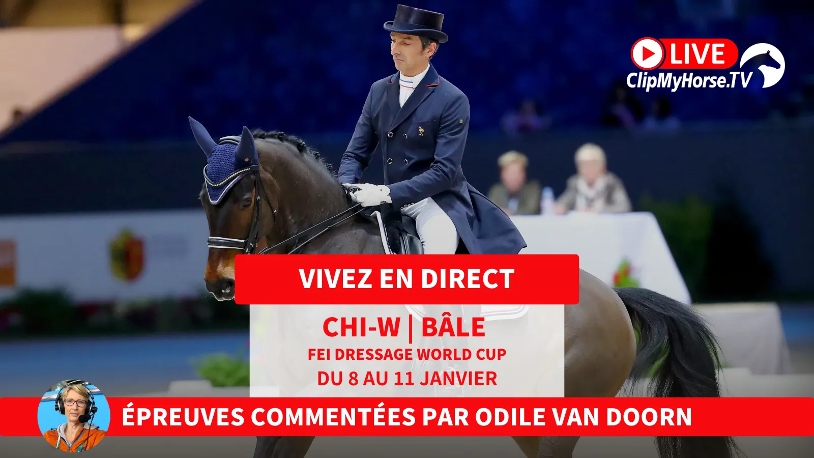 Retrouvez les Coupes du monde de Bâle sur ClipMyHorse.tv