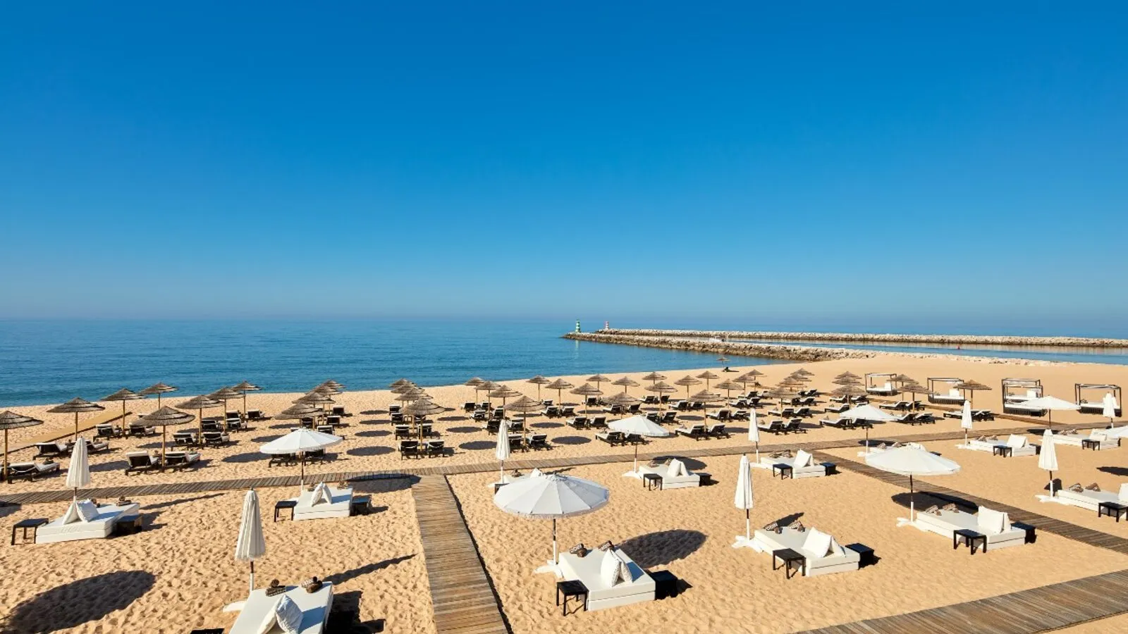 La plage de la Marina, à Vilamoura.
