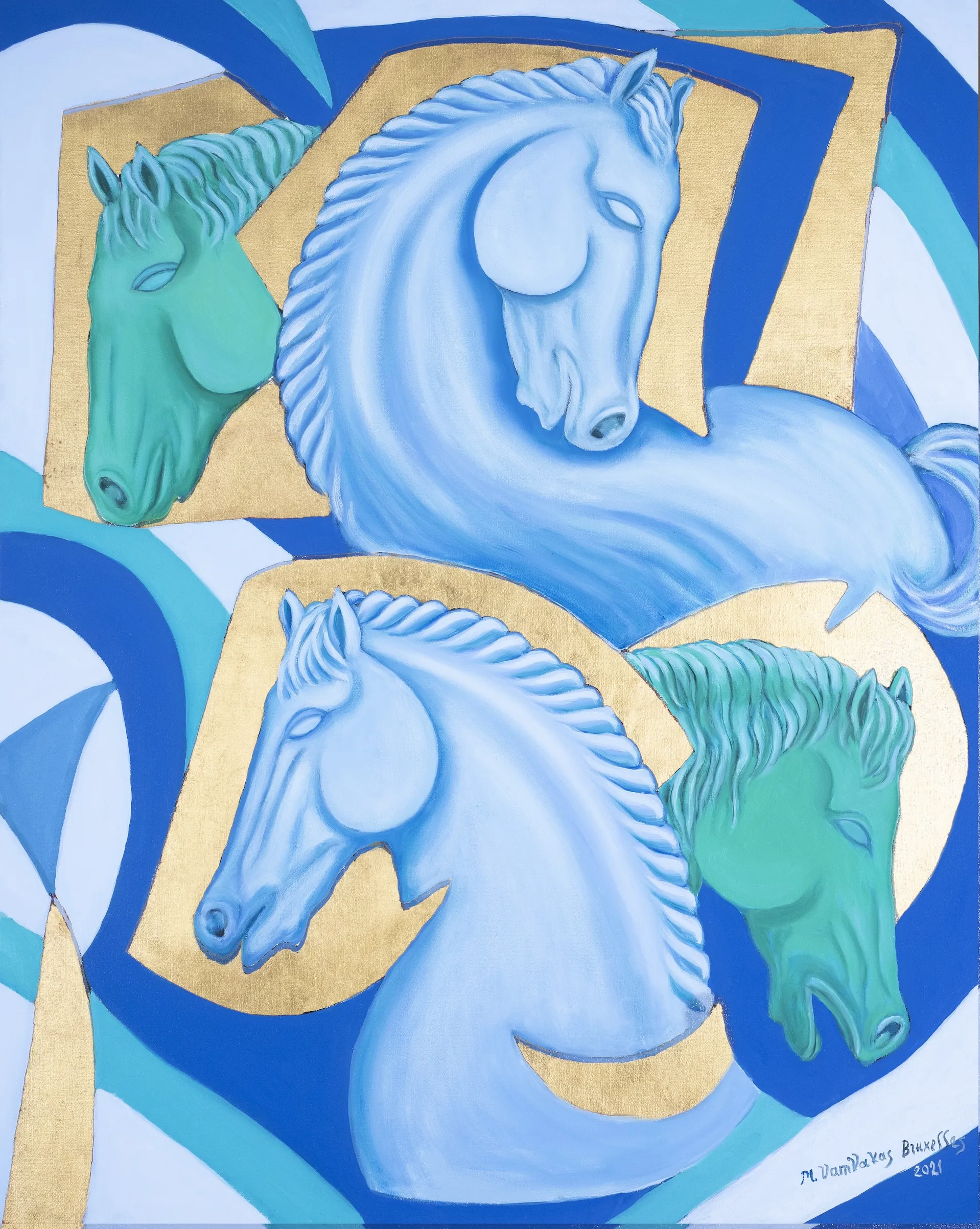 Selon Marina Vamvakas, le corps d'un cheval est comme la construction harmonieuse d’un bon mathématicien