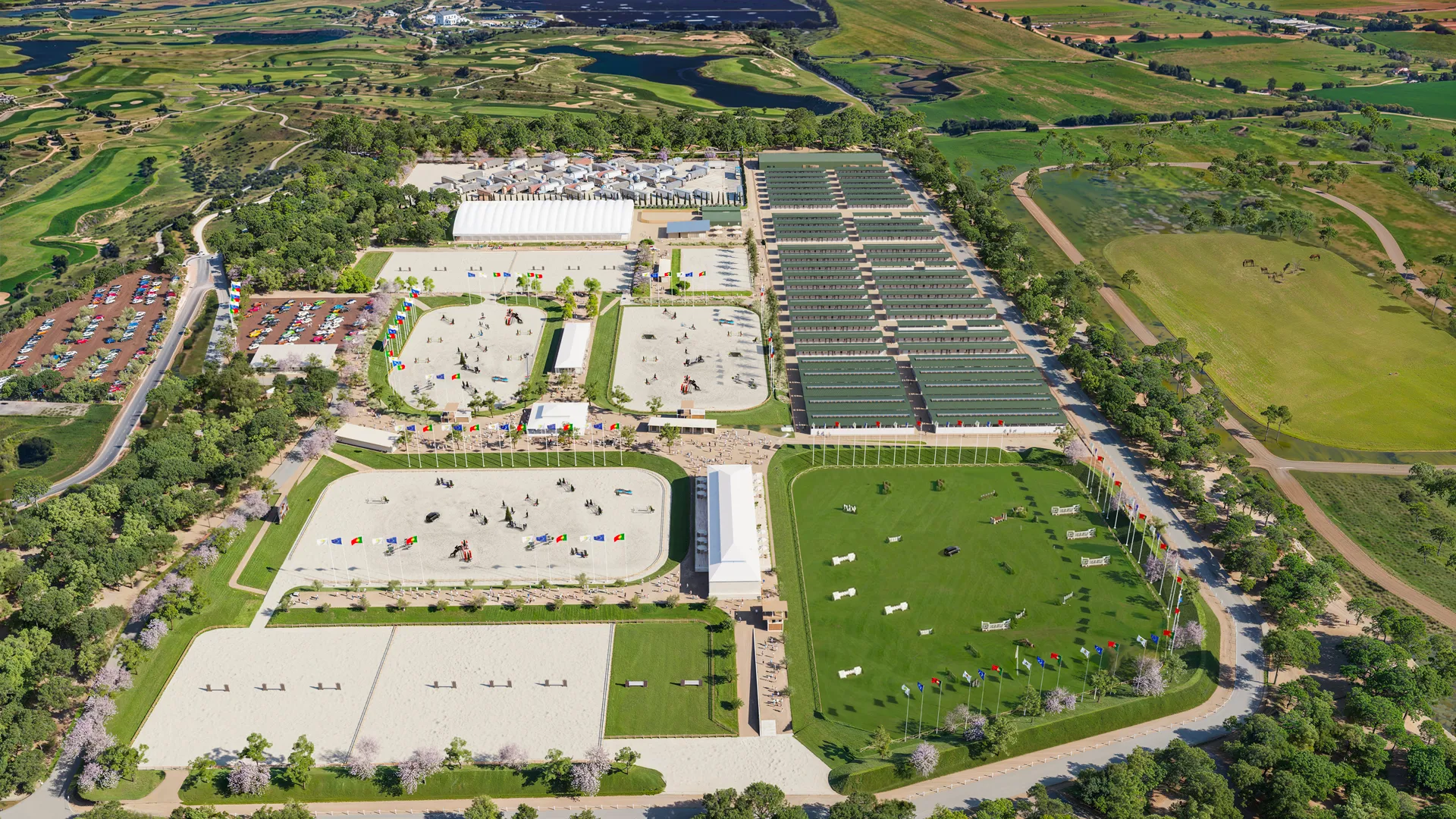 Autre vue aérienne du site.