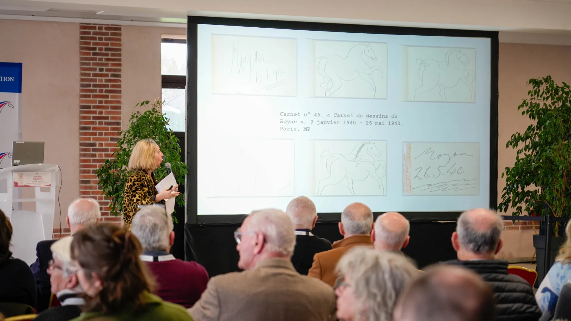 Laurence Madeline, conservatrice de musées et spécialiste de Picasso, a ouvert la seconde journée en explorant la signification du cheval dans l’œuvre du peintre espagnol: 